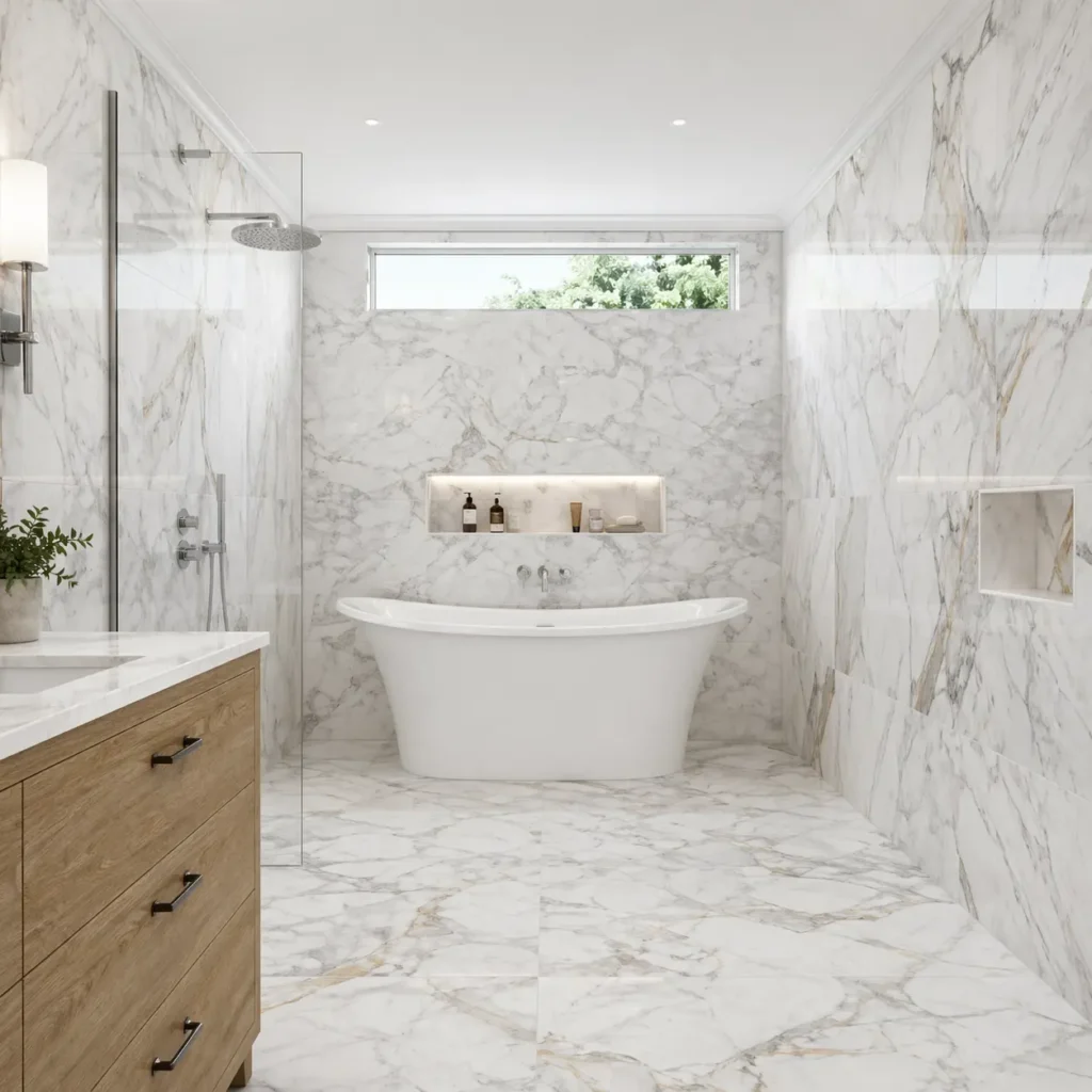 American Olean Marble square | Hadinger Flooring