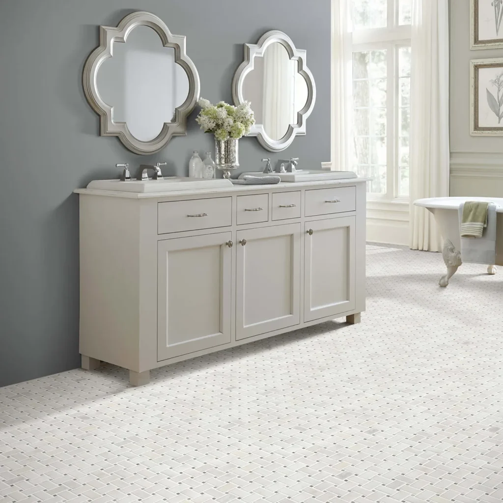 Boca BasketweavePolishedMos CS82M 00105 Channel V | Hadinger Flooring