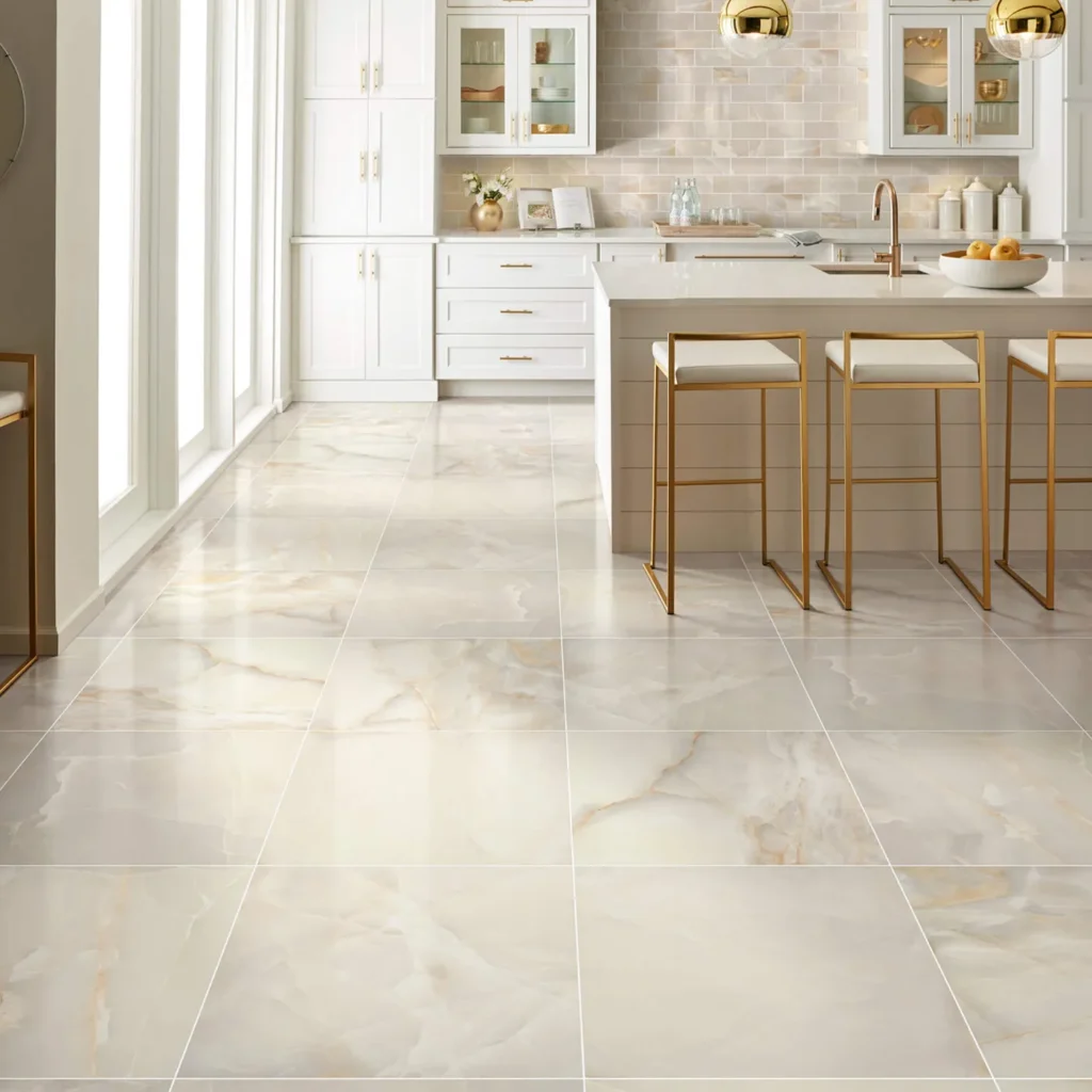 Gemstone Polished 336TS 00200 Beige 24x24 BrickMosaic RM V | Hadinger Flooring