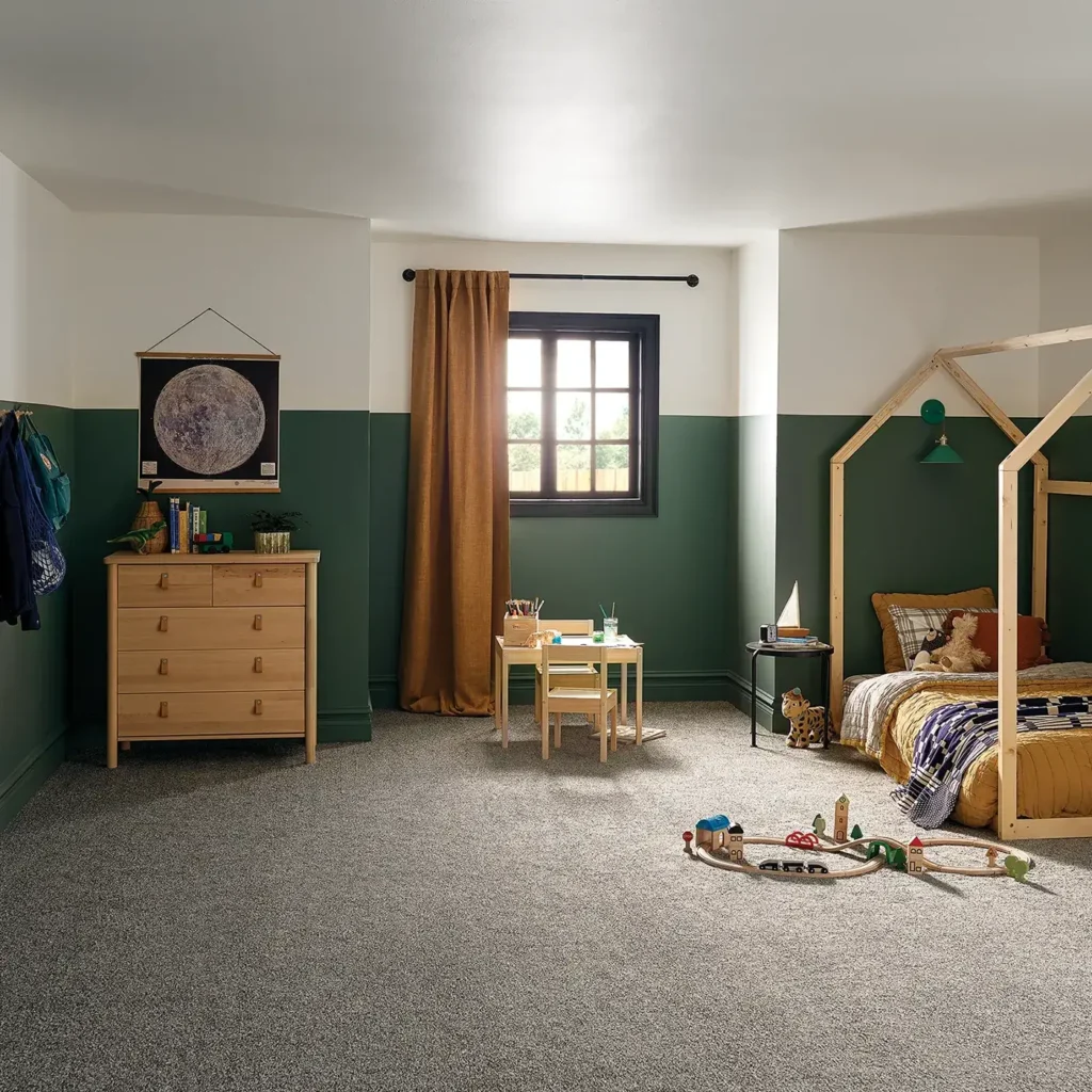 MJ007 TweedComfortBlue 00178 Bedroom H | Hadinger Flooring