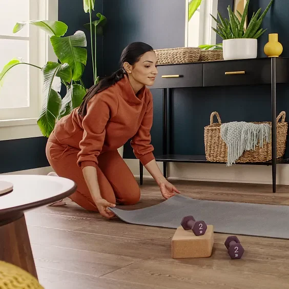 COREtec flooring with enhanced comfort underfoot