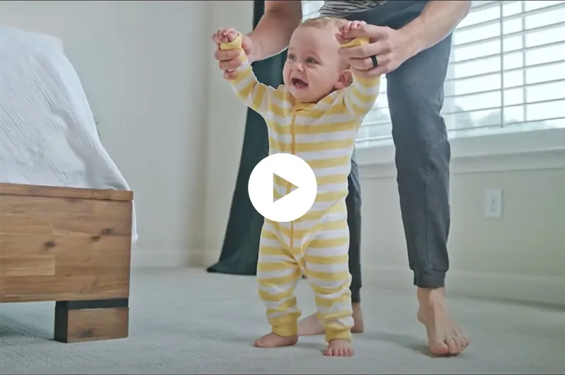 Shaw Floors video thumbnail showing a furnished room with new flooring