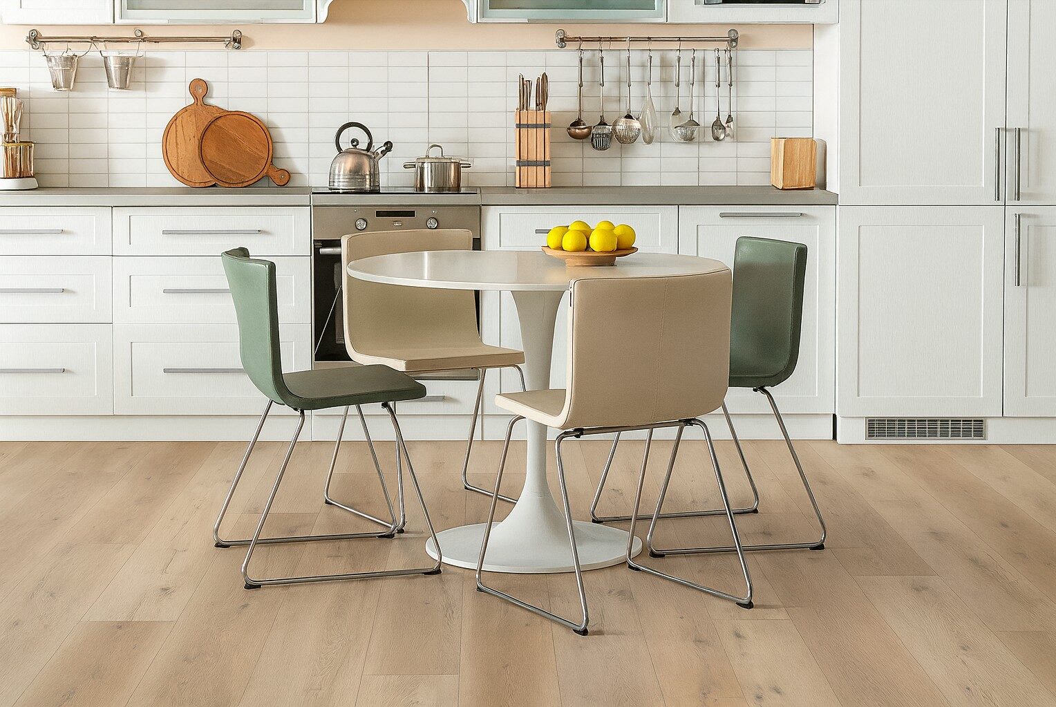 Shaw luxury vinyl plank flooring installed in a room