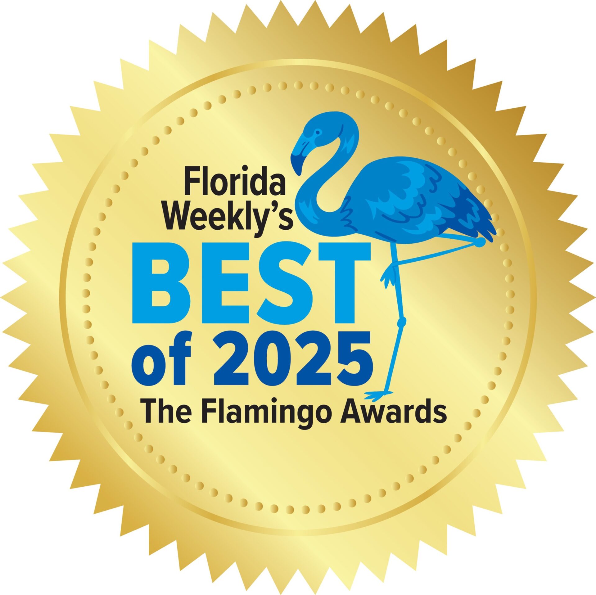 2025 Flamingos Best Logo | Hadinger Flooring