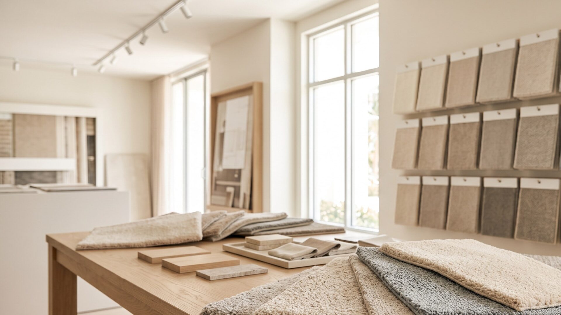 Carpet samples at Hadinger Flooring Naples FL including STAINMASTER and Karastan collections